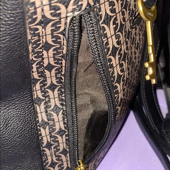 NWOT Fossil Black and Brown Women's Bag - Picture 6 of 11